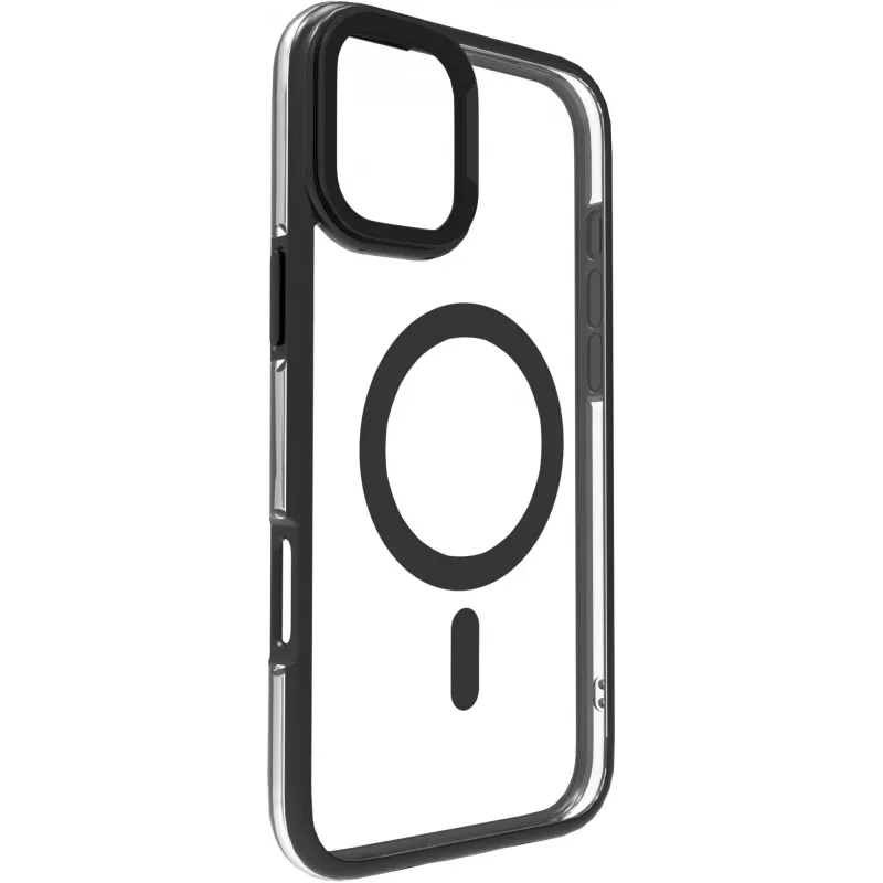 eSTUFF ES67141100 INFINITE HELSINKI magnetisch hoesje met standaard voor iPhone 16, zwart