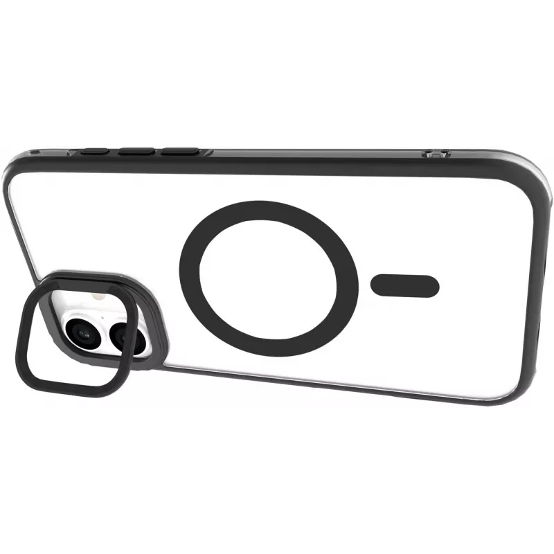 eSTUFF ES67141100 INFINITE HELSINKI magnetisch hoesje met standaard voor iPhone 16, zwart