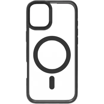 eSTUFF ES67141101 INFINITE HELSINKI magnetisch hoesje met standaard voor iPhone 16 Plus, transparant, zwart