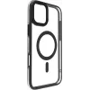eSTUFF ES67141101 INFINITE HELSINKI magnetisch hoesje met standaard voor iPhone 16 Plus, transparant, zwart