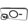 eSTUFF ES67141101 INFINITE HELSINKI magnetisch hoesje met standaard voor iPhone 16 Plus, transparant, zwart