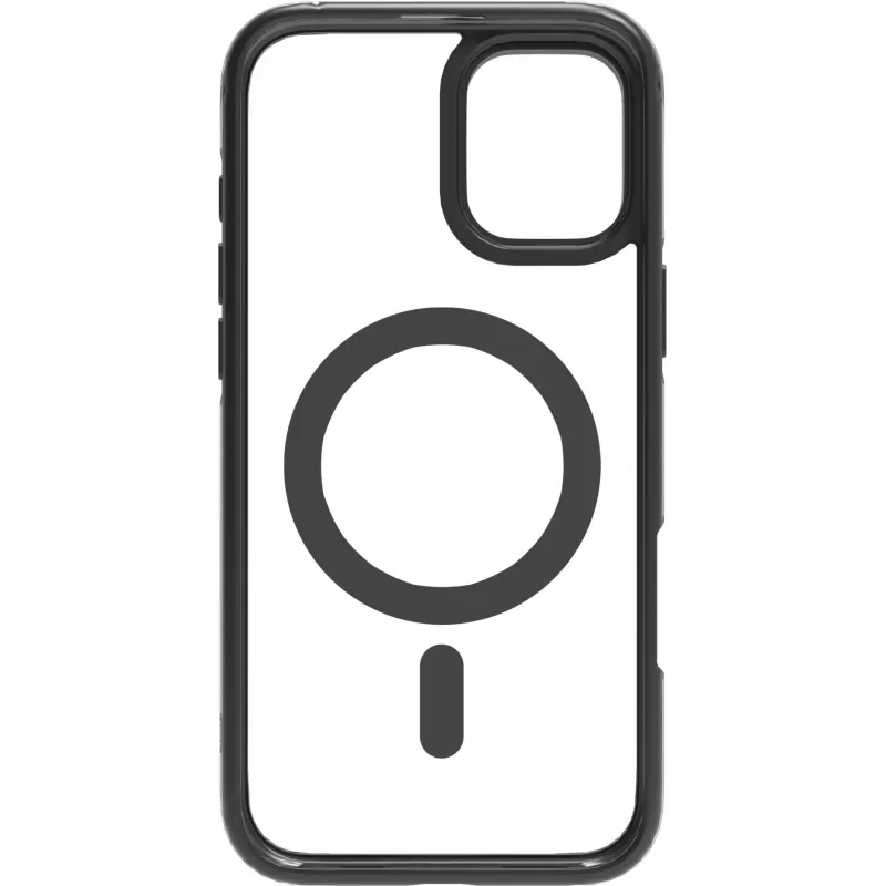 eSTUFF ES67141101 INFINITE HELSINKI magnetisch hoesje met standaard voor iPhone 16 Plus, transparant, zwart