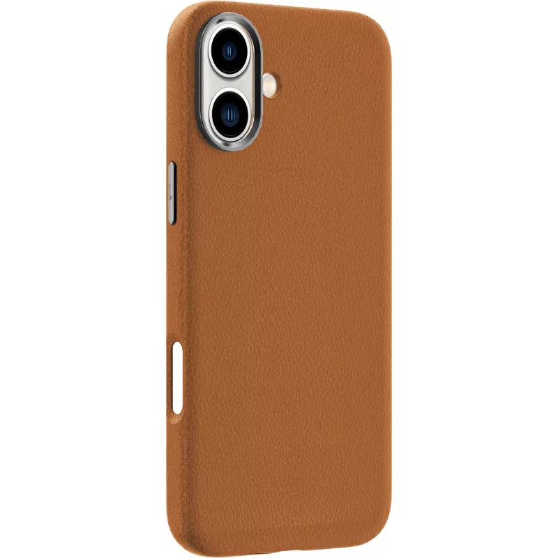 eSTUFF INFINITE VENICE ES67160024 magnetische hoes voor iPhone 16, leer, bruin