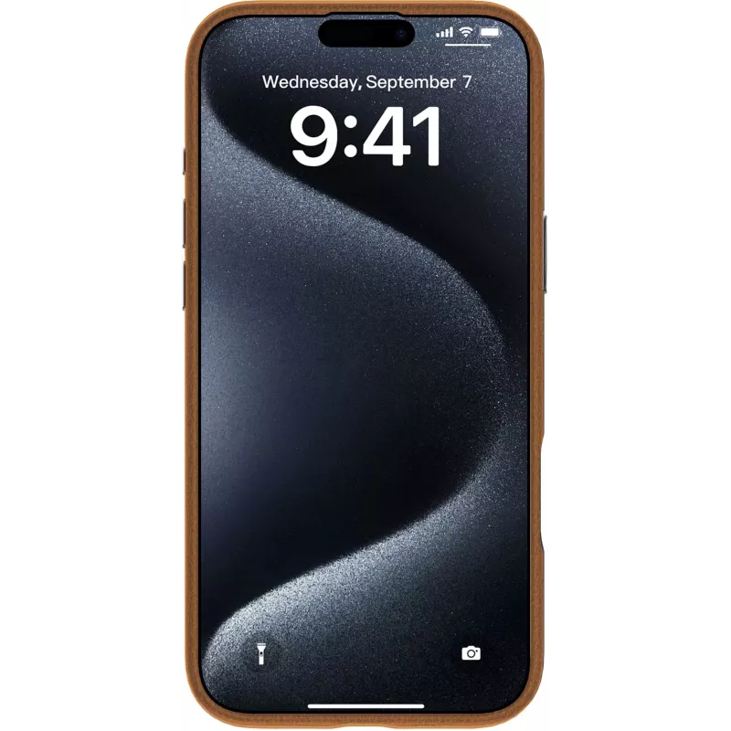 eSTUFF INFINITE VENICE ES67160024 magnetische hoes voor iPhone 16, leer, bruin