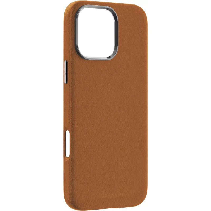 eSTUFF INFINITE VENICE magnetisch leren hoesje voor iPhone 16 Pro, bruin