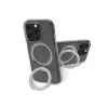 dbramante1928 Iceland Ultra D3O MS Kick IUK1CL006298 achterkant met standaard voor Apple iPhone, MagSafe, kunststof, transparant
