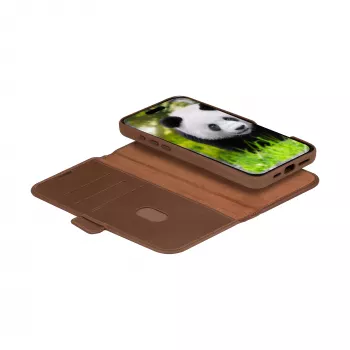 Foliohoes dbramante1928 Lynge MagSafe iPhone 16 Pro Dark Tan
