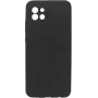 eSTUFF MADRID ES673191-BULK achterkant voor Samsung Galaxy A03, siliconen, zwart