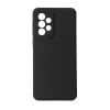 eSTUFF MADRID ES673194-BULK achterkant voor Samsung Galaxy A33 5G, siliconen, zwart met zijdeachtige afwerking