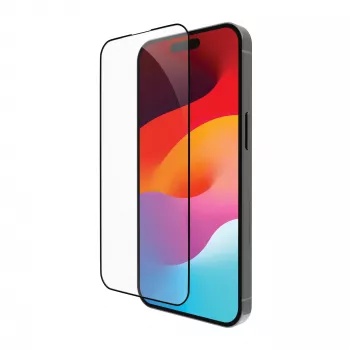 dbramante1928 eco-shield iPhone 15 Plus Transparant Zwart Edge Displayschermfolie van gehard glas