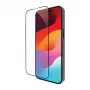 dbramante1928 eco-shield iPhone 15 Plus Transparant Zwart Edge Displayschermfolie van gehard glas