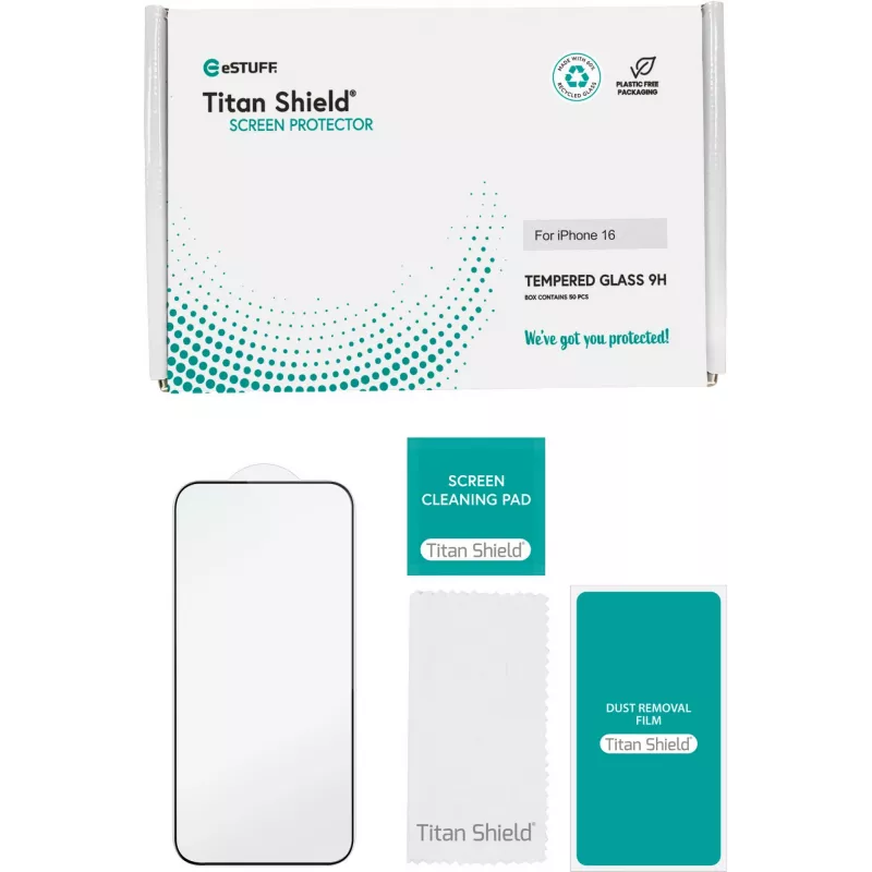 eSTUFF ES501421-50BULK smartphone-schermbescherming/achterkantbescherming transparante schermbescherming Apple 50 stuks