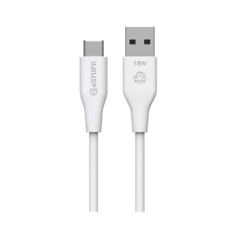 eSTUFF ES605170-BULK USB-kabel USB 2.0 1 m USB-C USB-A wit