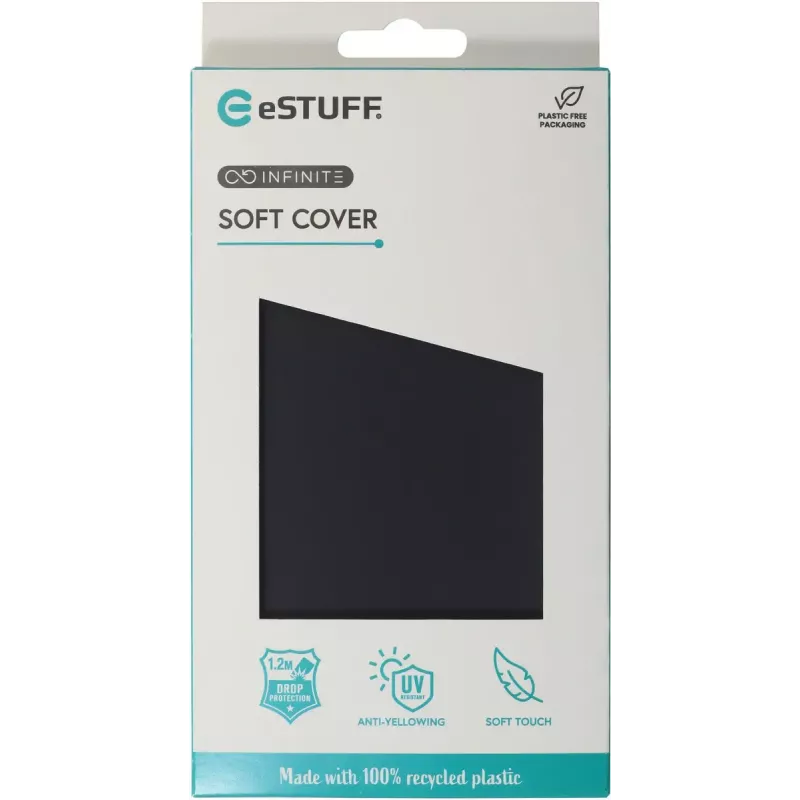 eSTUFF INFINITE GRS VIENNA iPhone 16e zwart hoesje. Materiaal (ES67101054-BULK)