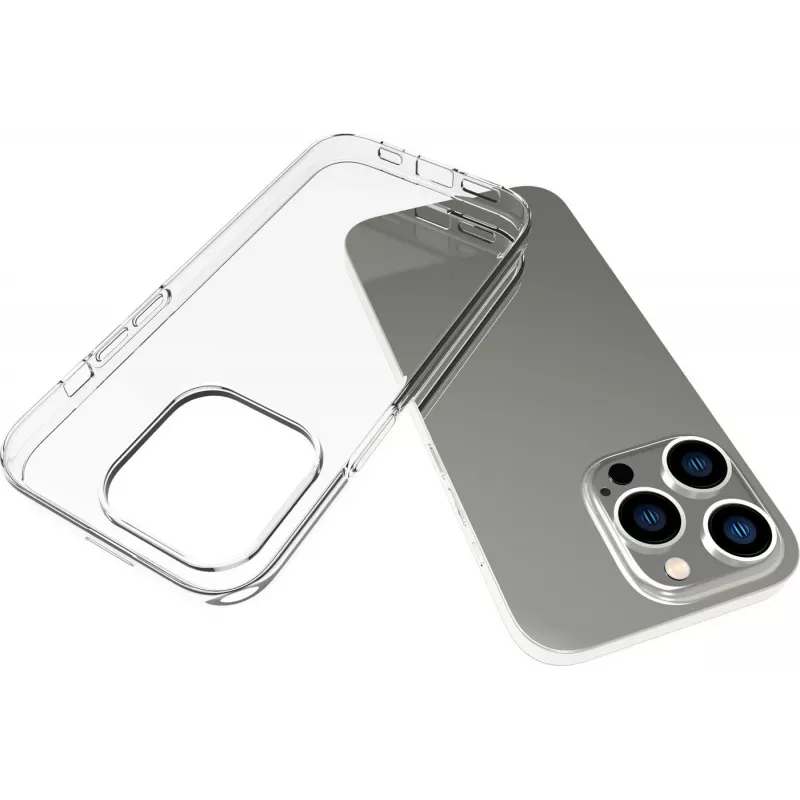 eSTUFF INFINITE GRS VIENNA ES67100039-BULK achterkant voor iPhone 14 Pro, MagSafe-compatibel, TPU, transparant