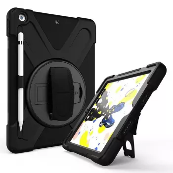 Cover eSTUFF CHICAGO Full Body Defender Case voor iPad 10.2 zwart