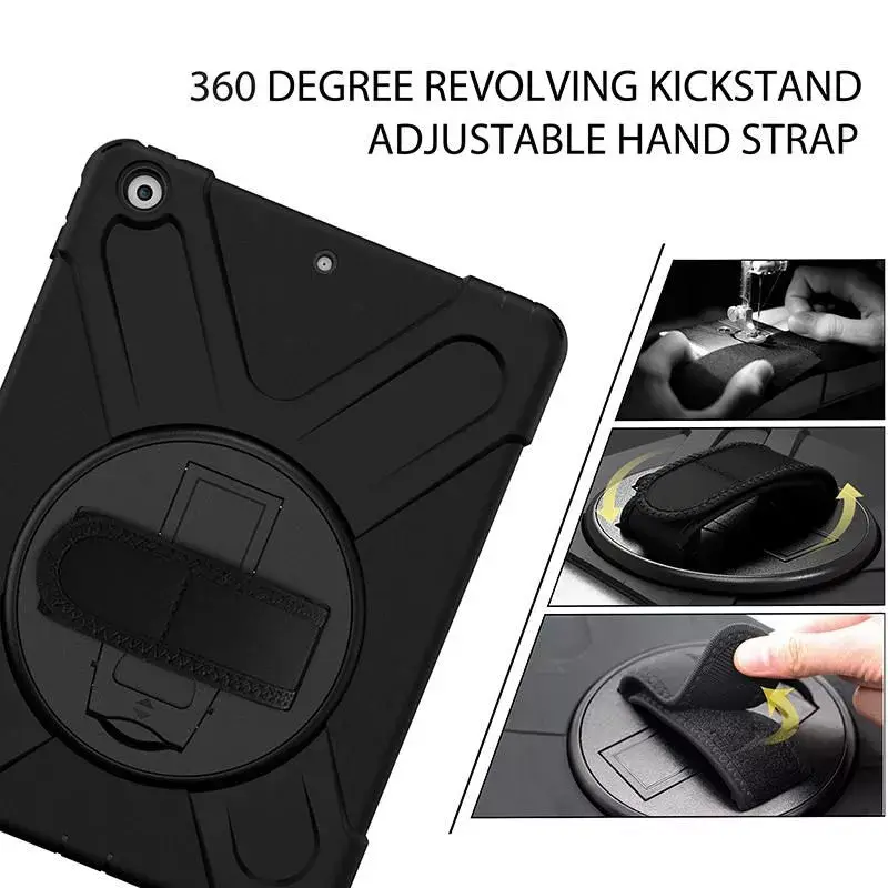Cover eSTUFF CHICAGO Full Body Defender Case voor iPad 10.2 zwart