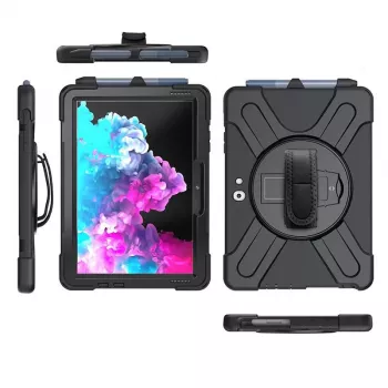 Cover eSTUFF AUSTIN Defender Case voor Microsoft Surface Go 3/Go 2/Go zwart