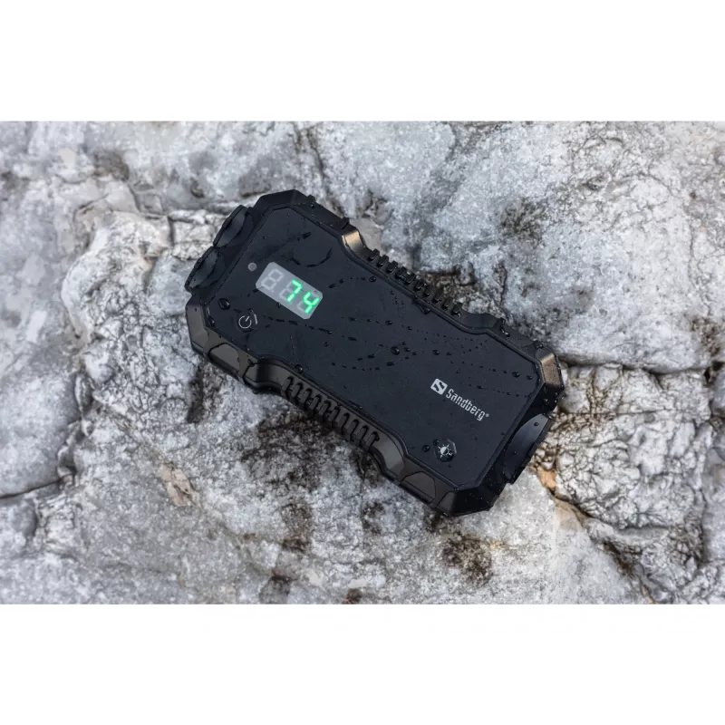 Auto-starthulp-powerbank Sandberg 10000 mAh USB Type-A Type-C zwart