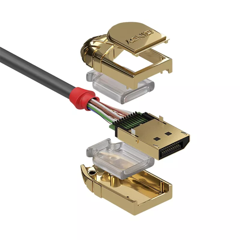 Lindy 3m DisplayPort 1.4 kabel, Gold Line