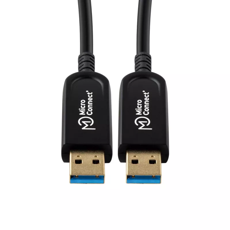 USB-kabel Microconnect USB3.0AA10BOP 10 m USB 3.2 Gen 1 zwart