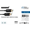 USB-kabel Microconnect USB3.0AA10BOP 10 m USB 3.2 Gen 1 zwart