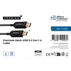 Microconnect USB3.0AA15BOP USB-kabel USB 3.2 Gen 1 (3.1 Gen 1) 15 m USB A zwart