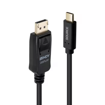 Lindy 3m USB Type C naar DisplayPort 4K60 adapter kabel met HDR