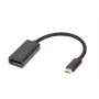 Microconnect MC-USBC-DPF1.2 videokabel-adapter DisplayPort USB Type-C zwart