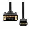 DisplayPort naar DVI-D kabel ProXtend DP1.2-DVI241-003 3m