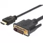 Techly videokabel HDMI naar DVI-D M/M 1,8 m ICOC HDMI-D-018