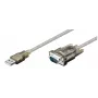 Microconnect 68875 seriële kabel transparant 1,5 m USB Type-A VGA (D-Sub)