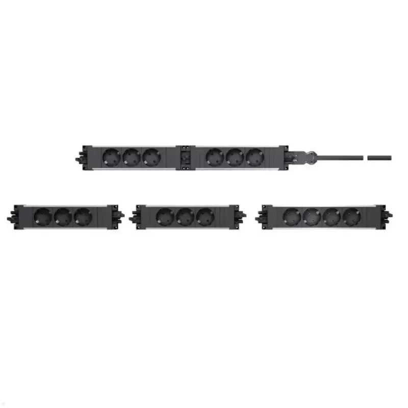 Bachmann STEP BASE 906.18819 stekkerdoos, 4x CEE 7/3-stopcontacten, GST18-ingang, 250 V