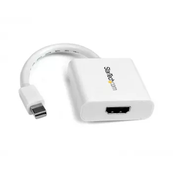 StarTech.com Mini DisplayPort naar HDMI adapter - mDP naar HDMI videoconverter - 1080p - Mini DP of Thunderbolt 1/2 Mac/PC naar HDMI monitor/display/tv - passieve mDP 1.2 naar HDMI dongle - wit