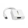 StarTech.com Mini DisplayPort naar HDMI adapter - mDP naar HDMI videoconverter - 1080p - Mini DP of Thunderbolt 1/2 Mac/PC naar HDMI monitor/display/tv - passieve mDP 1.2 naar HDMI dongle - wit