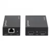 Manhattan HDMI 1080p over Ethernet extender kit, tot 50 m met één Cat6-kabel, Tx- & Rx-modules, IR-ondersteuning, drie jaar garantie
