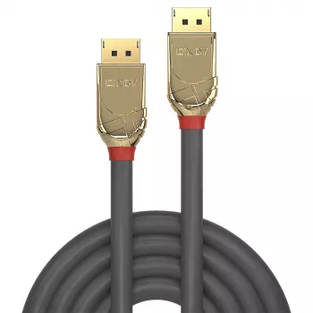 Lindy 1 m DisplayPort 1.4 kabel, Gold Line