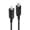 Lindy 70 m glasvezel hybride mini-DisplayPort 1.4 kabel met afneembare DisplayPort-aansluitingen