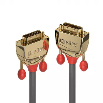 Lindy 1 m DVI-D Dual Link-kabel, Gold Line