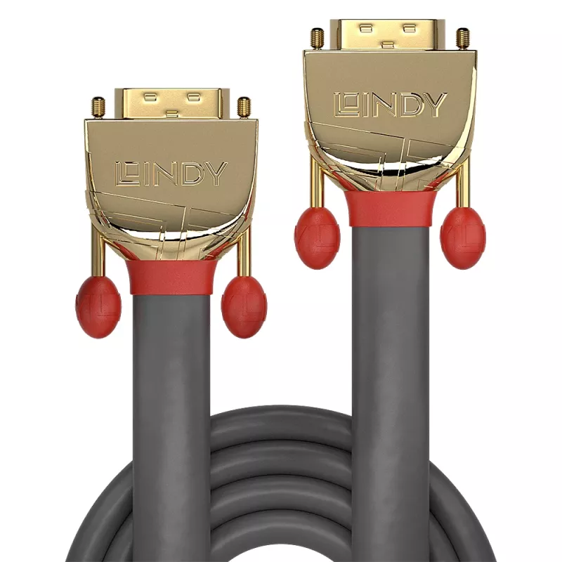 Lindy 15 m DVI-D Dual Link kabel, Gold Line