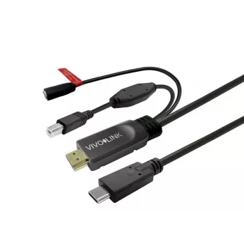 USB-kabel Vivolink PROUSBCHDMIUSBB7.5-CHARGE 7,5 m voor opladen en gegevensoverdracht