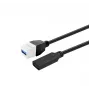 VivoLink USB 3.0 Type-A naar Type-A datakabel PROKEYUSB3AFF0 2W, USB 3.0