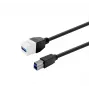 VivoLink USB 3.0 Type-A bus naar Type-A bus verlengkabel PROKEYUSB3AFBM2W, wit
