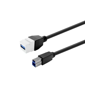 USB 3.0 A bus naar USB 3.0 A bus koppeling, VivoLink PROKEYUSB3AFBM3W, wit