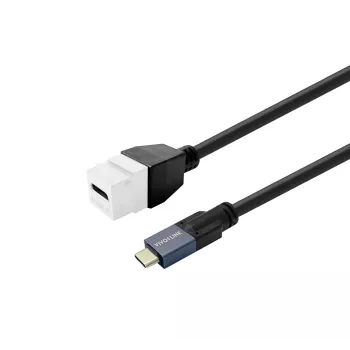 USB-C female keystone-inzet VivoLink PROKEYUSBCFM2W wit — keystone USB-C-F busmodule