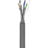 Netwerkkabel Goobay CAT 6 U/UTP grijs 100m