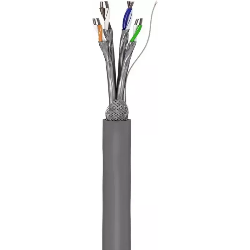 Netwerkkabel Goobay CAT 6 U/UTP grijs 100m