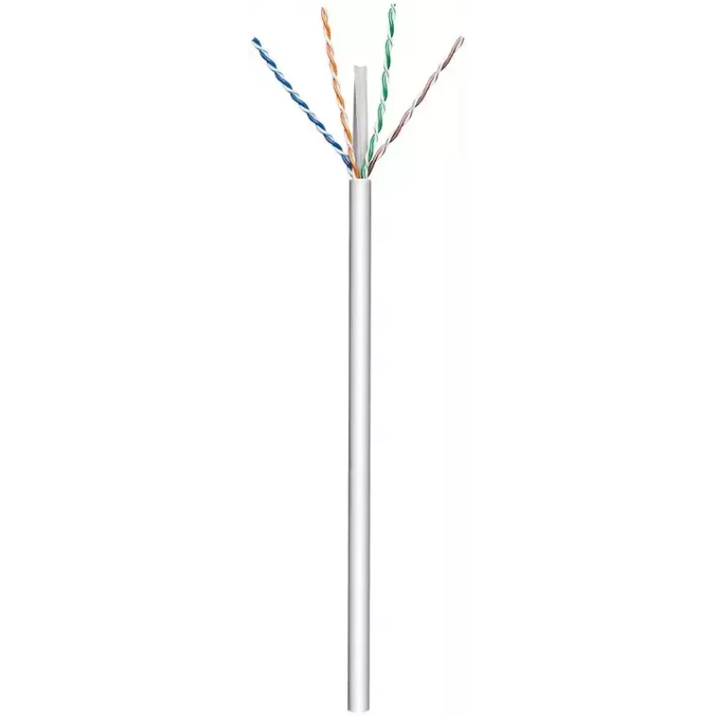 Netwerkkabel Goobay CAT 6 U/UTP grijs 100m