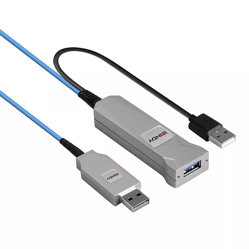 Lindy 30m glasvezel-USB-3.0-kabel
