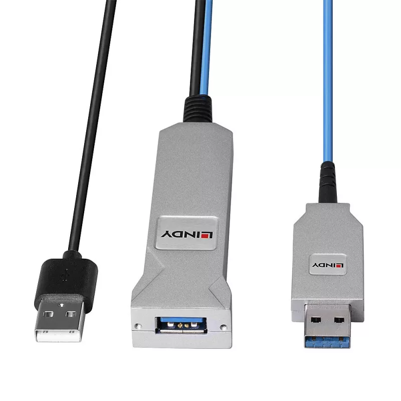 Lindy 30m glasvezel-USB-3.0-kabel